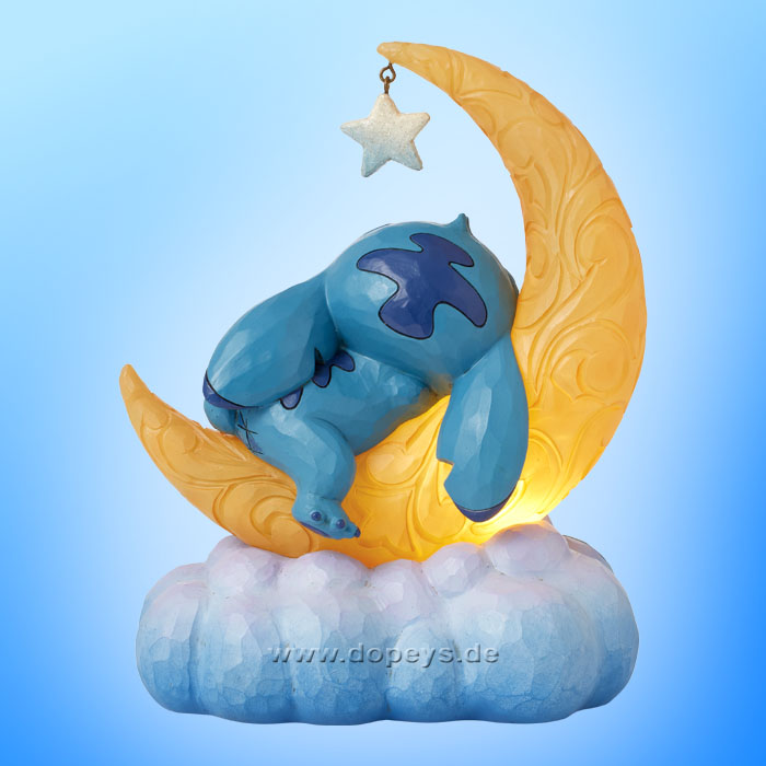 Disney Traditions Figur - Stitch & Schrulle auf einem leuchtenden Mond (Sweet Dreams) von Jim Shore 6016334