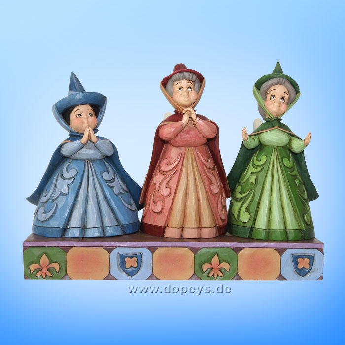 Disney Traditions / Jim Shore figurine from Enesco "Royal Guests (Three Fairies Flora, Fauna & Merryweather)" 4059734