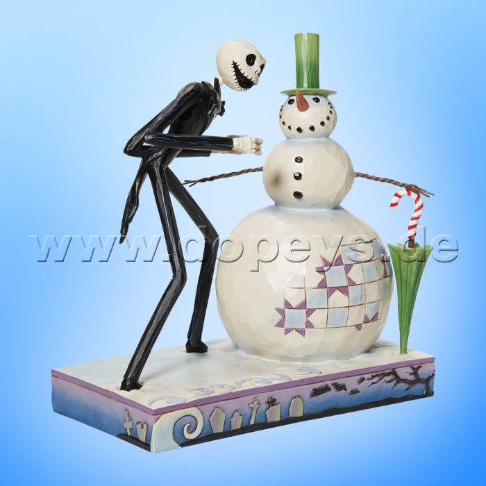 Disney Traditions Figur - Jack Skellington mit Schneemann (A Snowy Discovery) von Jim Shore 6013056