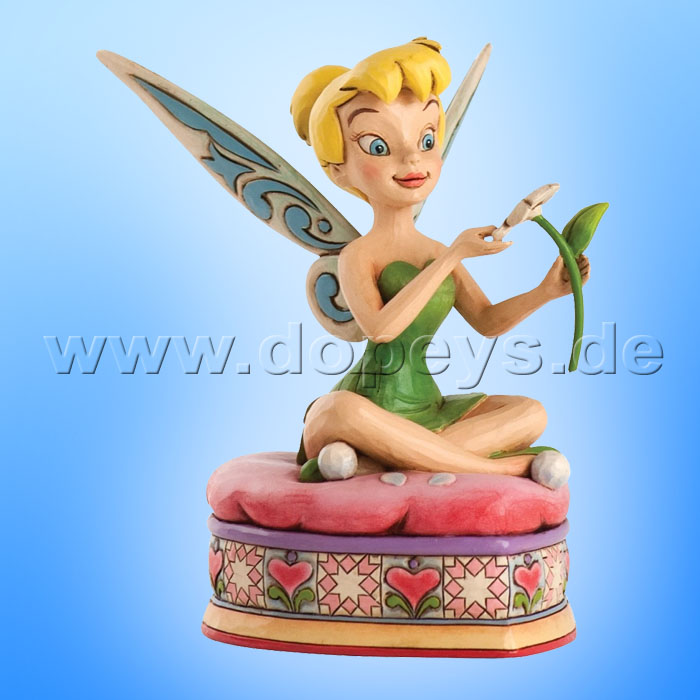 Disney Traditions / Jim Shore figurine from Enesco "He Loves Me...He Loves Me Not...HE LOVES ME (Tinker Bell On Heart)" 4031478.