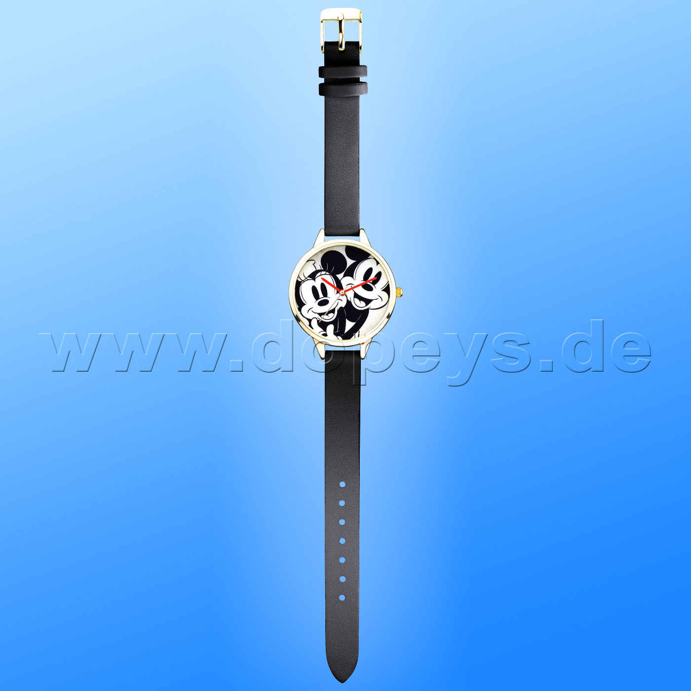 Disney Armbanduhr "Mickey & Minnie" elegant hochwertige Sammleruhr