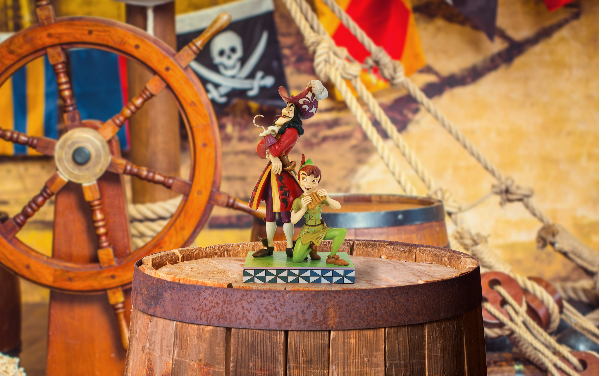 Disney Traditions - Peter Pan & Hook Good vs. Evil (Devious and Daring) figurine by Jim Shore 6011928