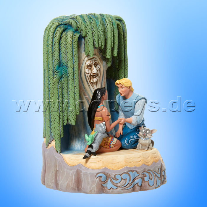 Disney Traditions Figur - Pocahontas Baumstamm (Listen to Your Heart) von Jim Shore 6011925