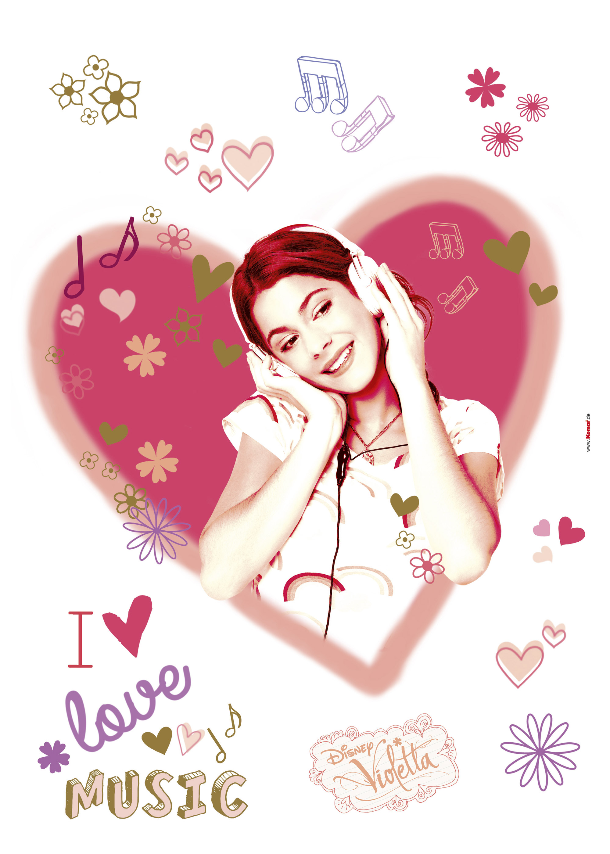 Disney Wandsticker / Wandaufkleber "Violetta"