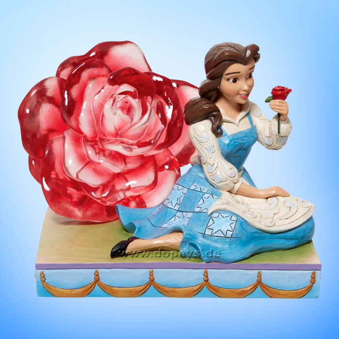 Disney Traditions Figur - Belle mit durchsichtiger Rose (An Enchanted Rose) von Jim Shore 6011924