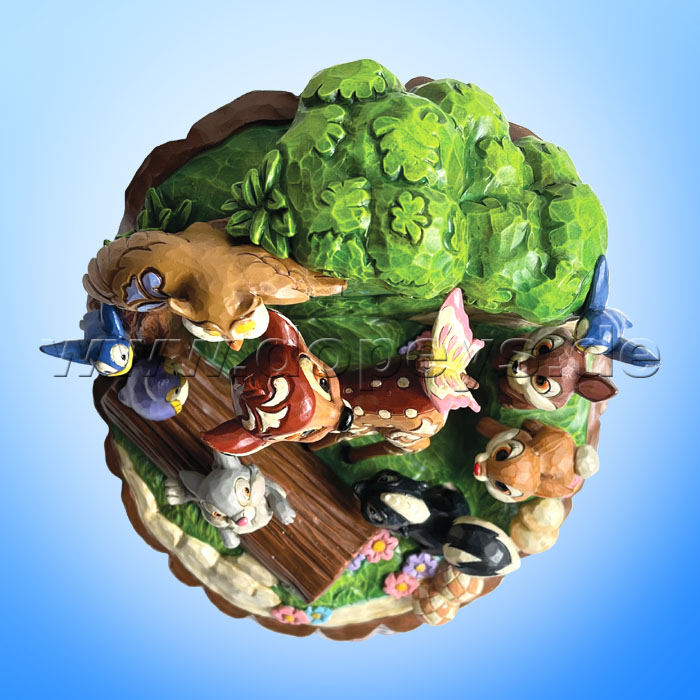 Disney Traditions - Forest Friends (Bambi Baumstamm) von Jim Shore 6010086