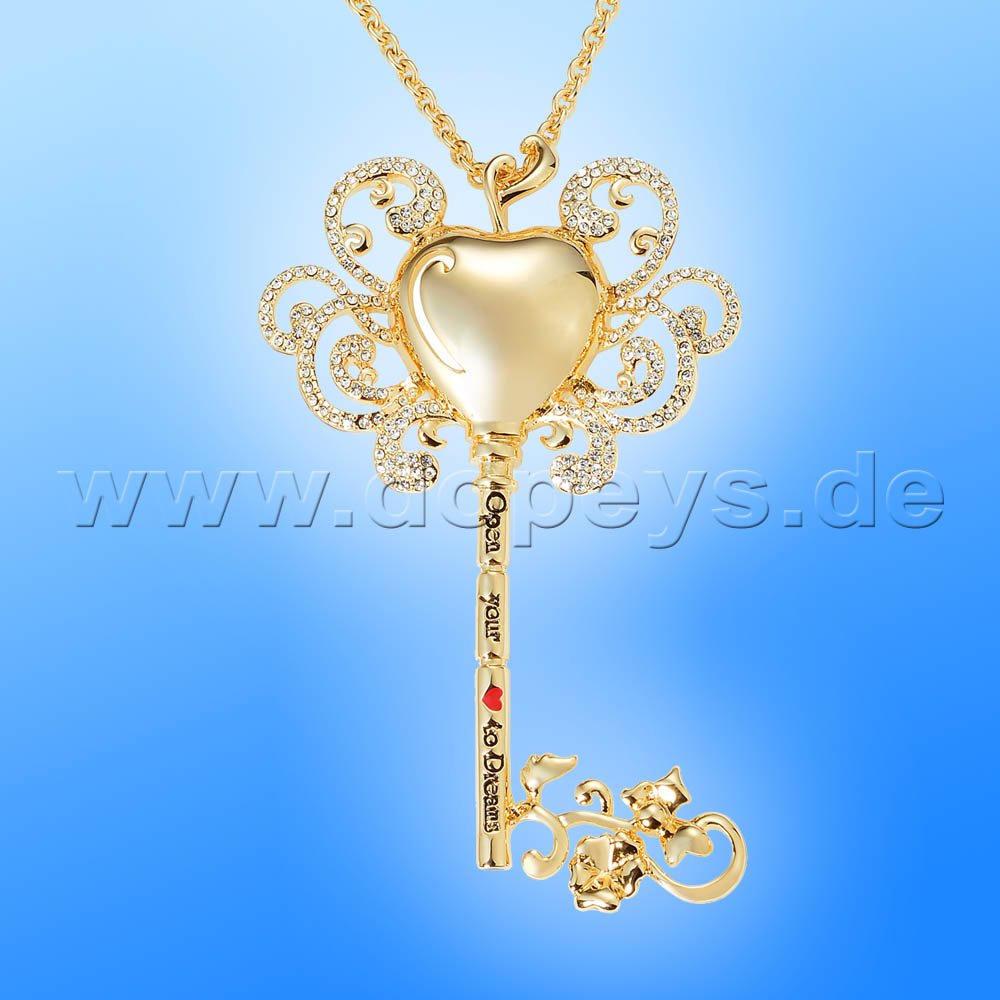 Disney Halskette - Schlüssel (Schneewittchen) in Gold von Couture Kingdom 12100181